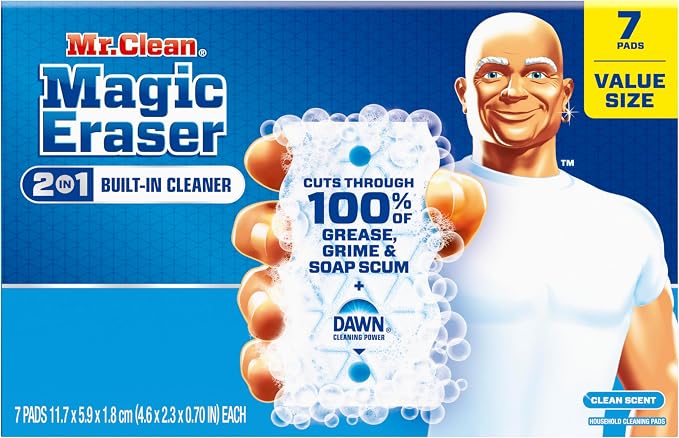 Mr. Clean Magic Eraser Foaming Sponge, All Purpose Cleaner, Dawn Cleaning Power - Image 11