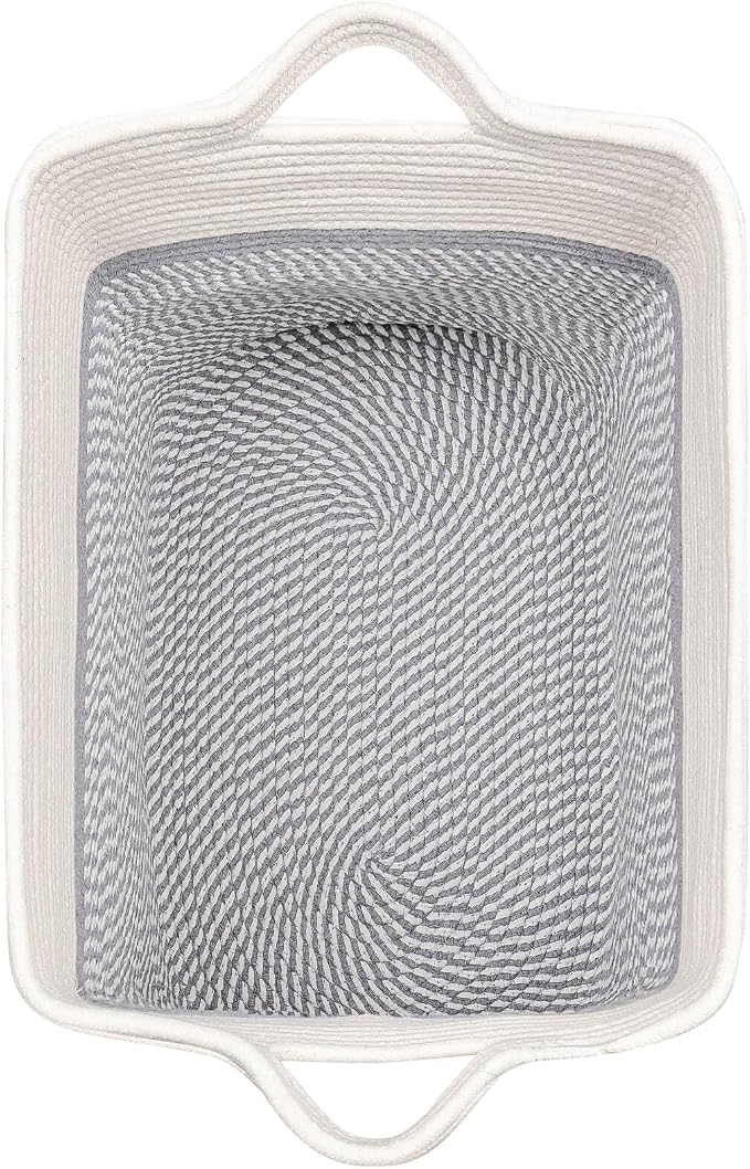 Storage Baskets for Clothes Fabric Cotton Rope Storage Basket - Image 6