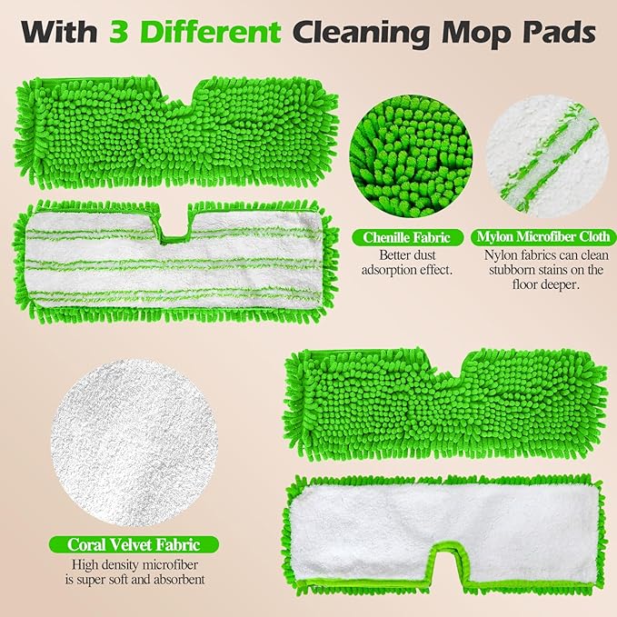 MASTERTOP Microfiber Mops for Floor Cleaning, Double-Sided Dust Mop - Image 6