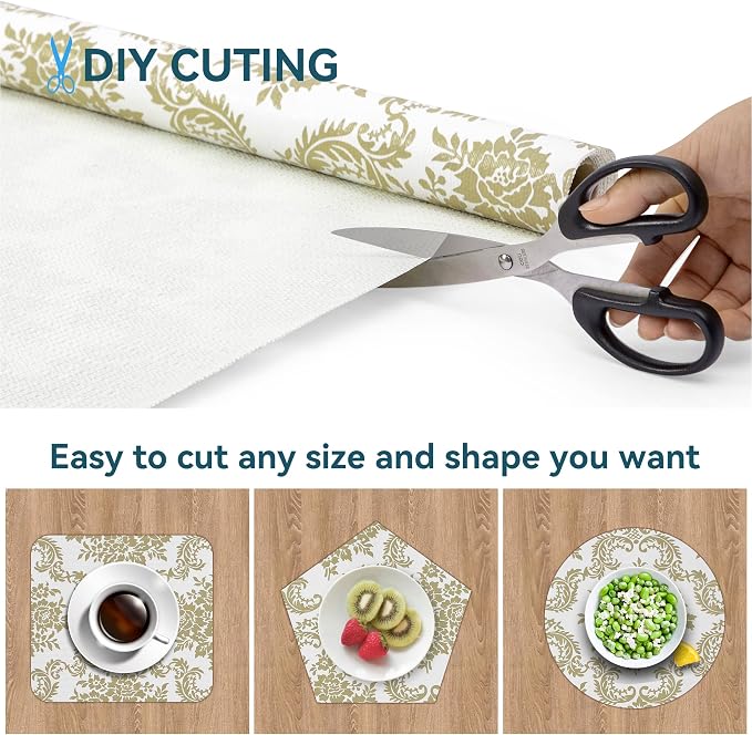 Shelf Liner 18" W x 96" L Cabinet Liners Non Adhesive, Drawer Liners Non Slip - Image 4