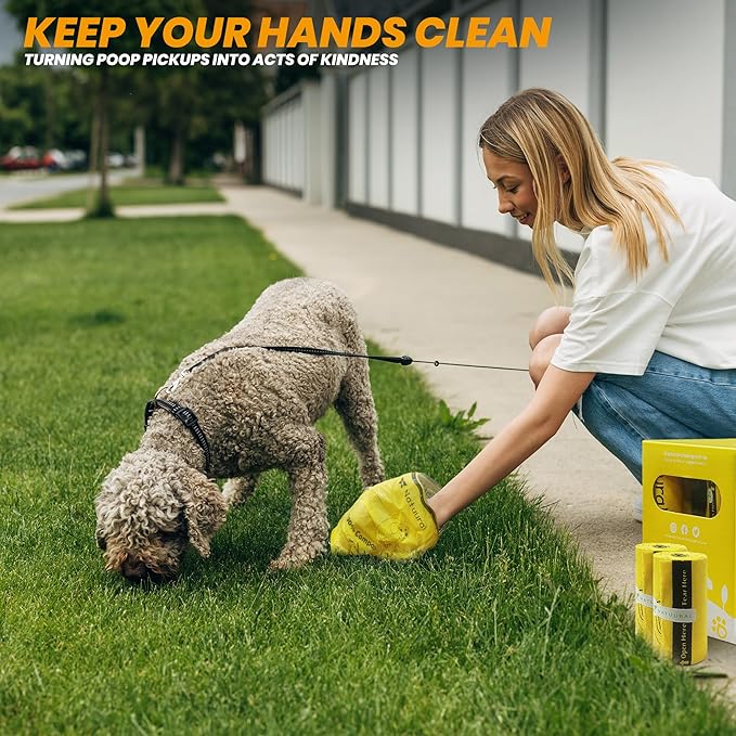 Certified Compostable Dog Poop Bags-270 Bags 18Rolls, Poop Bags - Image 5