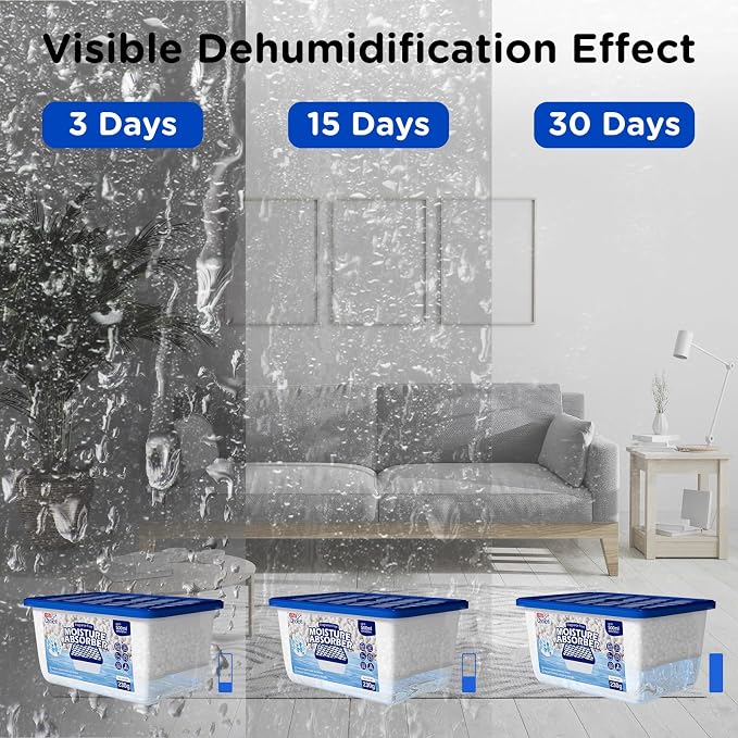 W&E Choice Moisture Absorbers, Portable Humidity Absorber Boxes - Image 5