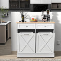 Betterhood Double Tilt Out Trash Cabinet Can Bin Kitchen 20 Gallon Wooden Free by Betterhood