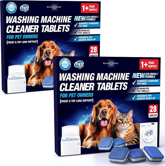Washing Machine Cleaner Tablets by SHIMMERIX