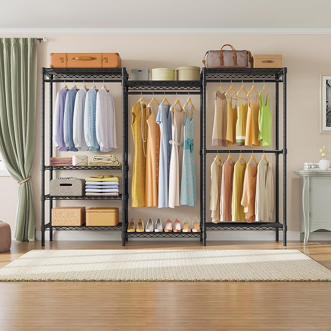 VIPEK V5 Plus Large Portable Closet Rack Freestanding Wardrobe Closet, 85.4" L - Image 3