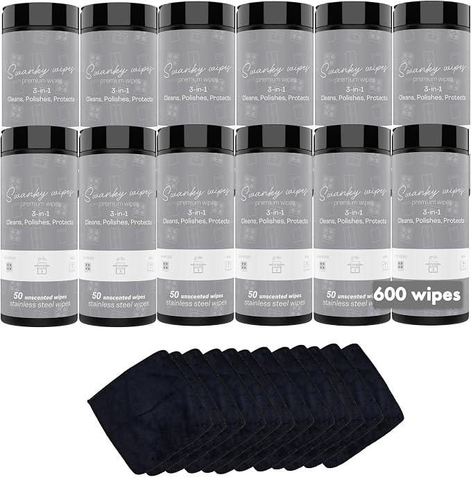 Swanky Stainless Steel Cleaner Wipes by SwankyWipes
