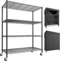 REIBII 4-Tier Storage Shelves Wire Shelving Unit by REIBII