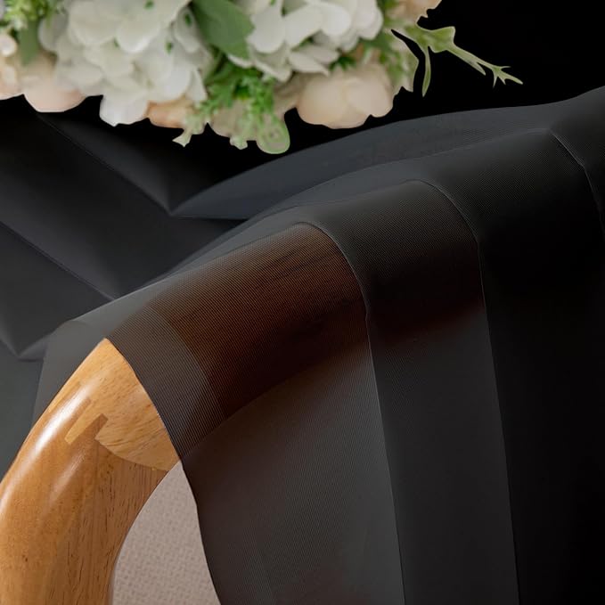 Chyhomenyc 2 Panels Extra Long Sheer Window Curtains 120 Inches Length - Image 4