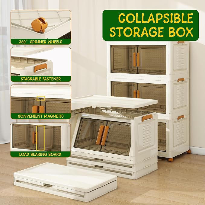 3 Tier Extra Large Stackable Storage Bins - Image 2