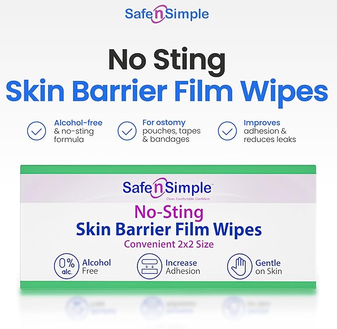 Safe n' Simple No Sting Skin Prep Wipes - Image 3