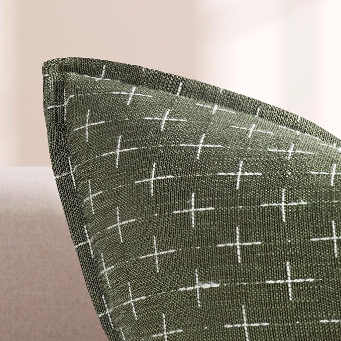 ZWJD 12x20 Pillow Covers Set of 2 Soft Polyester Textured Lumbar Pillow Covers - Image 2