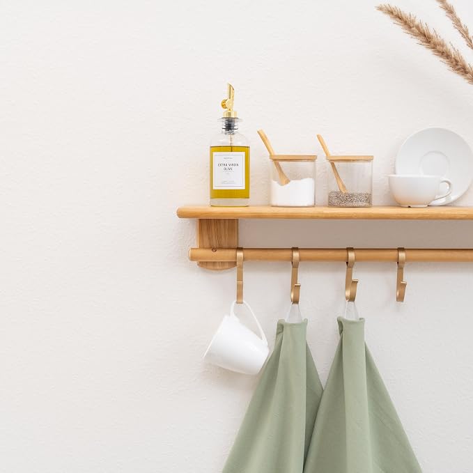 Organic Cotton Sage Flour Sack Kitchen Towels - Image 4