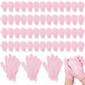 104 Pcs Exfoliating Glove Bulk Shower Gloves by Didaey