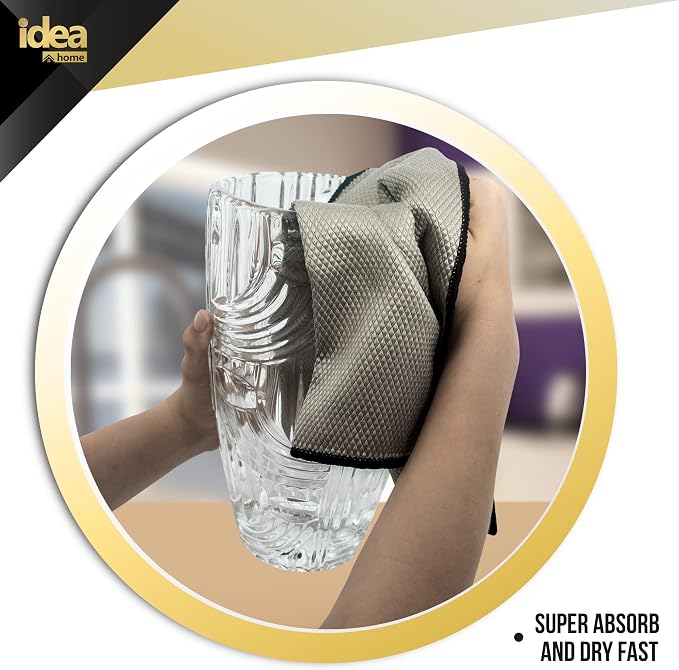 Idea Home Glass Microfiber Cleaning Cloth - Image 6