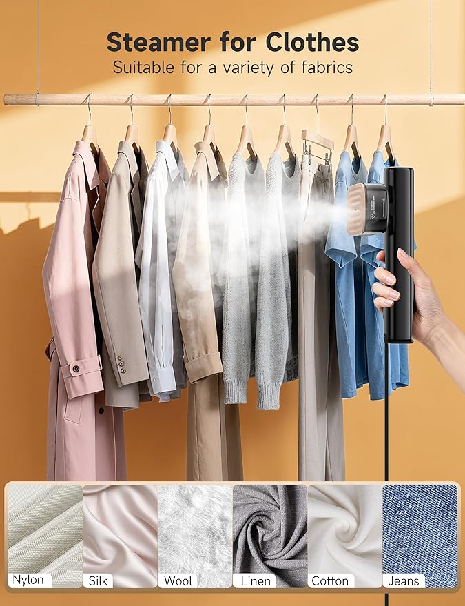 Travel Steamer for Clothes, Portable Handheld Design, Clothing Wrinkles Remover - Image 4