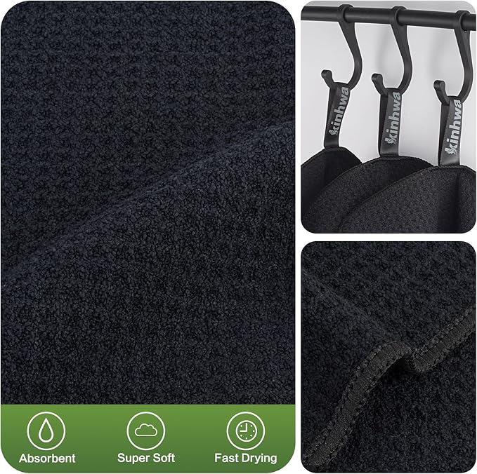 KinHwa Waffle Kitchen Towels for Washing Dishes Microfiber Dish Towels for - Image 3