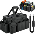Cleaning Caddy Bag, Extra Large Cleaning Supplies Organizer by ZIOZERTT