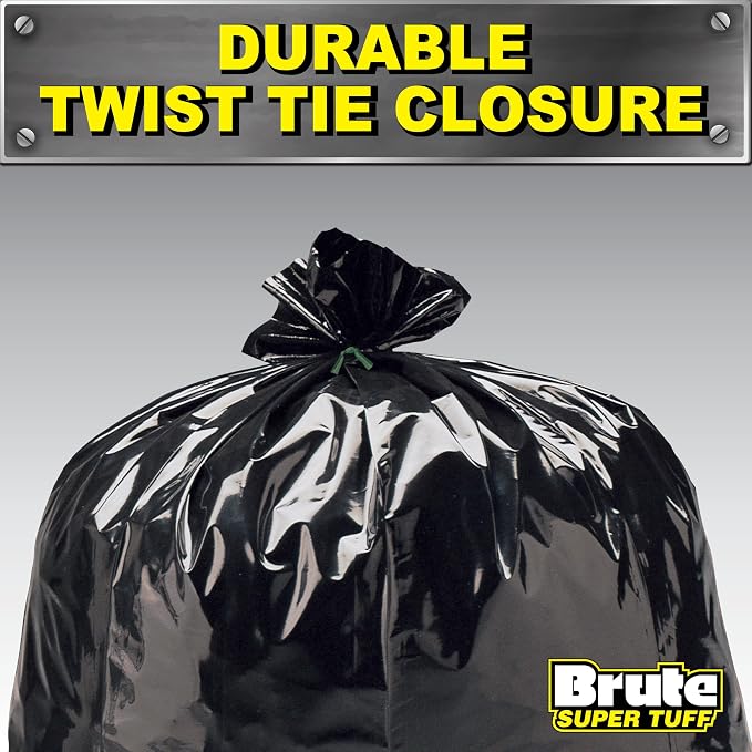 Heavy Duty Contractor Bags, Extra Large Trash Bags, Twist Tie Closure, 55 Gallon - Image 3