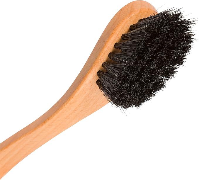 Redecker Curved Dish Brush, Soft Horsehair Bristles, Ergonomic Design - Image 2
