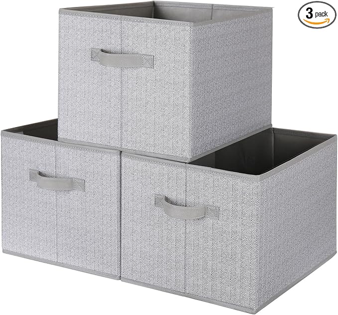 WUIKE Closet Storage Bins, Trapezoid Storage Boxes by WUIKE
