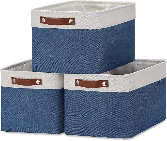 DULLEMELO Fabric Storage Bins, Foldable Storage Baskets by DULLEMELO