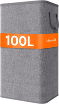Lifewit 100L Large Tall Laundry Hamper, Collapsible Laundry Basket by Lifewit