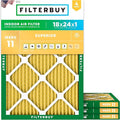 Filterbuy 18x24x1 Air Filter MERV 11 Allergen Defense Replacement, by Filterbuy