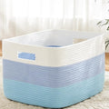 Blanket Basket, Rectangle Woven Baskets by Artfeel