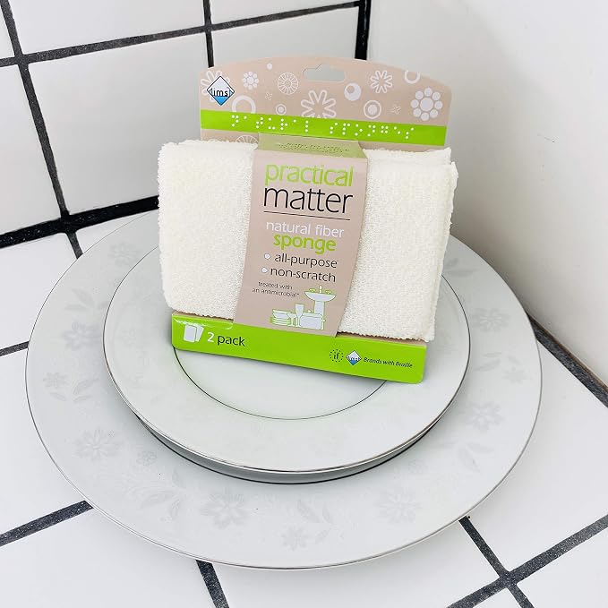 Practical Matter Kitchen Sponge, Organic Cotton Fiber All-Purpose Dish Sponges - Image 5