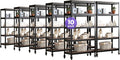 HOMEDANT House 5-Tier Metal Rolling Cart Shelf Rack Casters Heavy Duty Wheel by TheBestOrganizingSolution