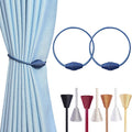 2 PCS Magnetic Curtain Tiebacks, European Style Convenient Drape Tie Backs by YUNTUOO