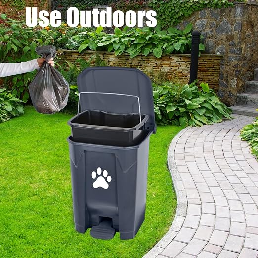 Dog Poop Trash Can for Outdoors, Dog Waste Trash Can for Yard Garden Home - Image 2