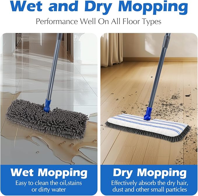 Microfiber Flip Mop, Masthome Flat Mop - Image 3