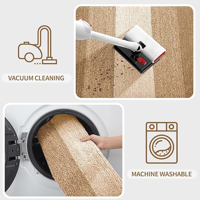 Kitinjoy Indoor Outdoor Door Mat, 59x36 Non-Slip Absorbent Dirt Trapper - Image 5