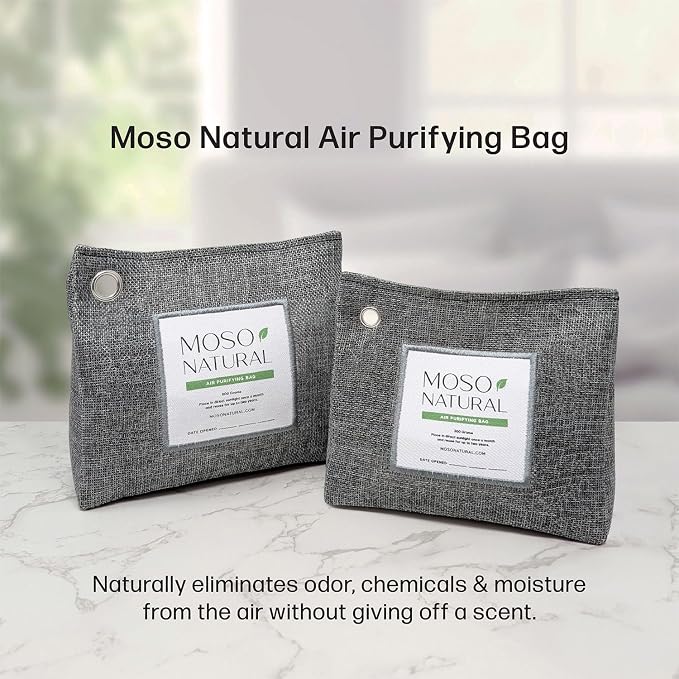 Moso Natural Air Purifying Bag 600g Premium Bamboo Charcoal Odor Absorber | - Image 3
