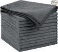 AIDEA Microfiber Cleaning Cloth Grey 12PK, Microfiber Towels by AIDEAHOME