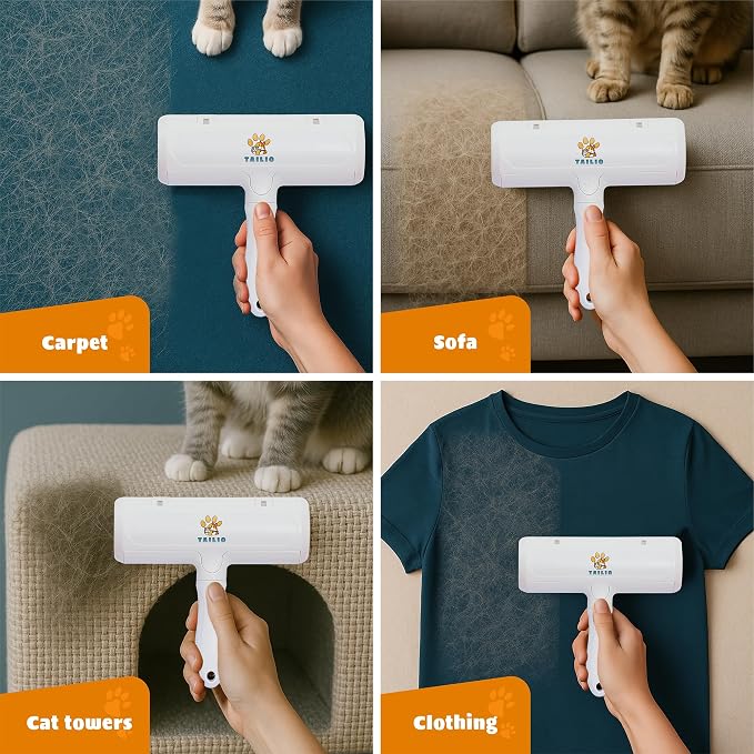 Pet Hair Remover and Reusable Lint Roller – Durable Cat and Dog Hair Remover - Image 3