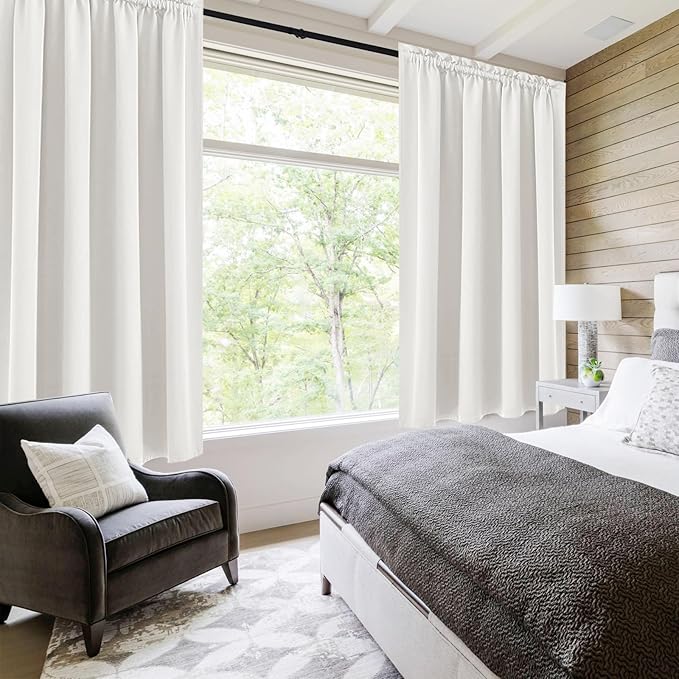 DWCN Blackout Curtains Thermal Insulated, Energy Saving & Noise Reducing - Image 2