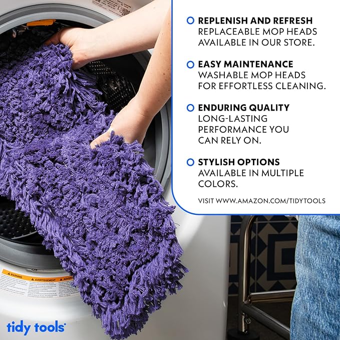 24 Inch Purple Commercial Dust Mop & Floor Sweeper - Image 6