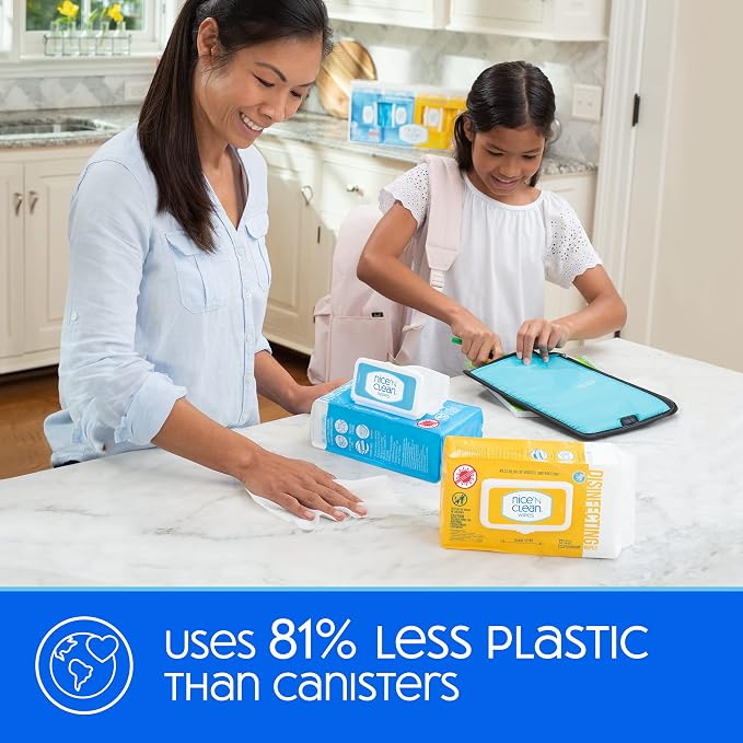 Nice 'N Clean Disinfecting Surface Wipes 304ct | Cleans & Disinfects Home & - Image 7