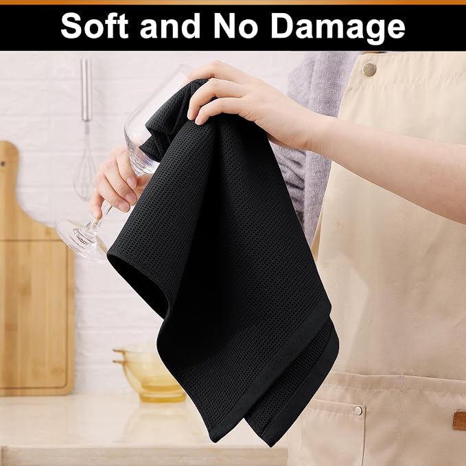 Homaxy 100% Cotton Waffle Weave Kitchen Towels - Image 3