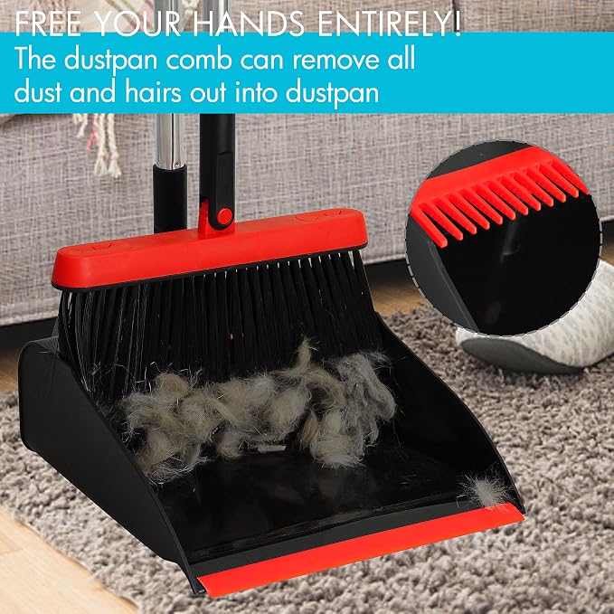 PHYEX 2-Pack Broom and Dustpan Combo Set, - Image 6