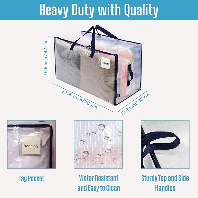 VENO 10 Pack Moving and Storage Bags, Heavy Duty, Alternative to Moving Boxes - Image 3