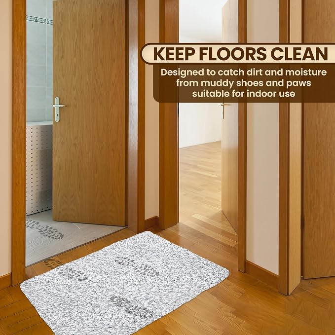 Premium Microfiber Indoor Door Mat – 24"x36" Washable Entry Mat, Waterproof - Image 4