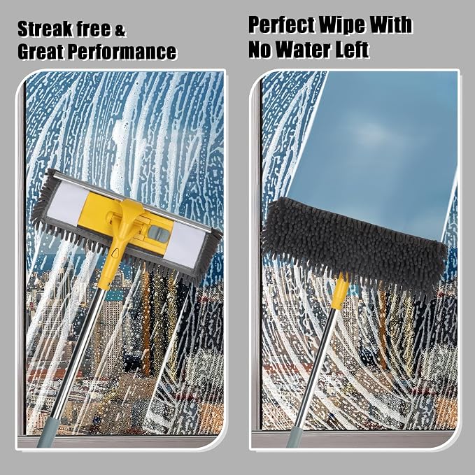 81" Long Handle Window Cleaner Tool Squeegee - Image 4