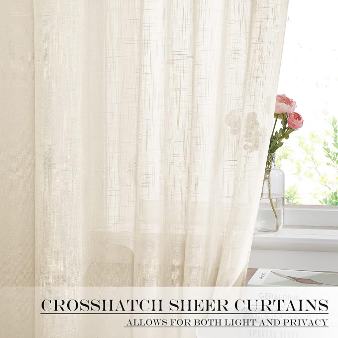 NICETOWN Sheer Privacy Curtains - Image 5