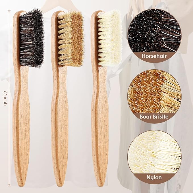 3 Pcs Wood Laundry Stain Brush Stain Remover Brushes - Image 4