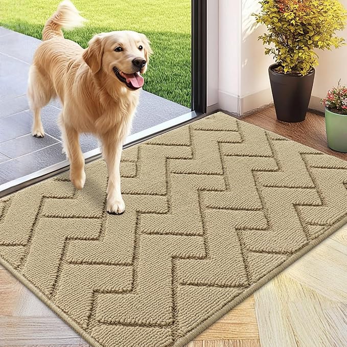 hicorfe Front Door Mat Outside Entrance, Stain and Fade Resistant, Non Slip by Hicorfe