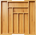 Pipishell Bamboo Expandable Drawer Organizer by Pipishell