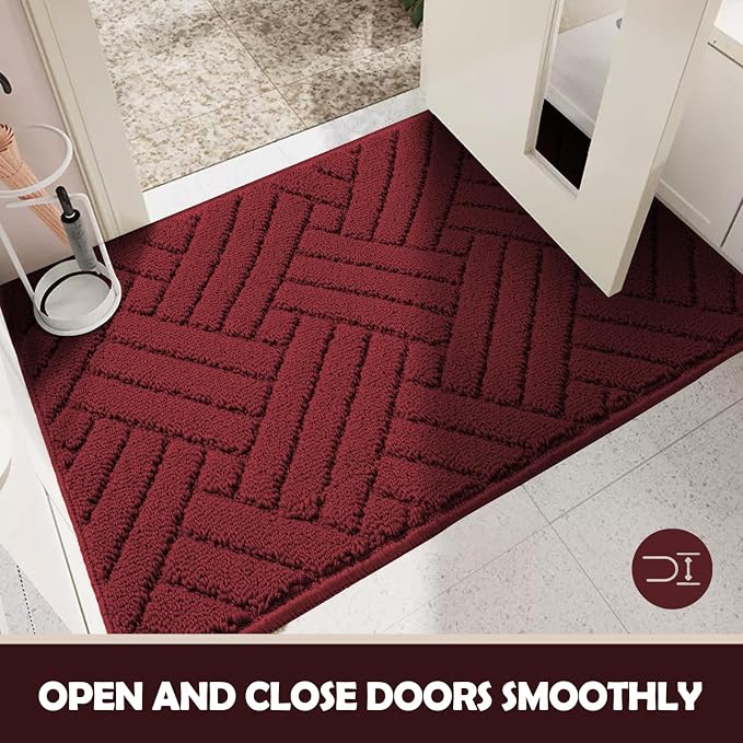 Door Mat Indoor Doormat, Entryway Rug Door Mats Non-Slip Rubber Backing - Image 6